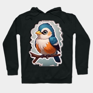 happy bird logo Hoodie